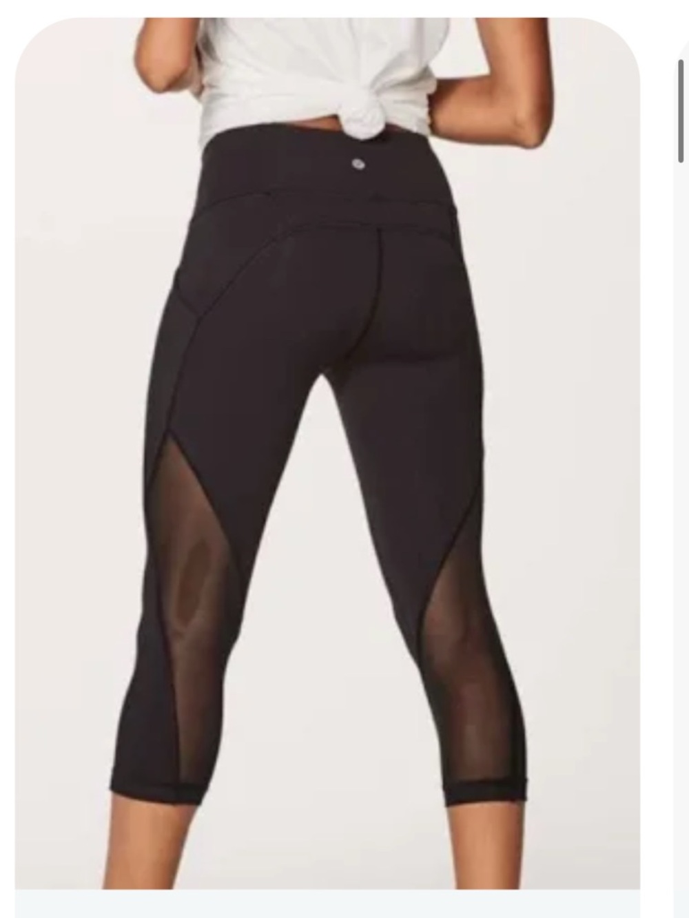 Lululemon sweat your heart out crop